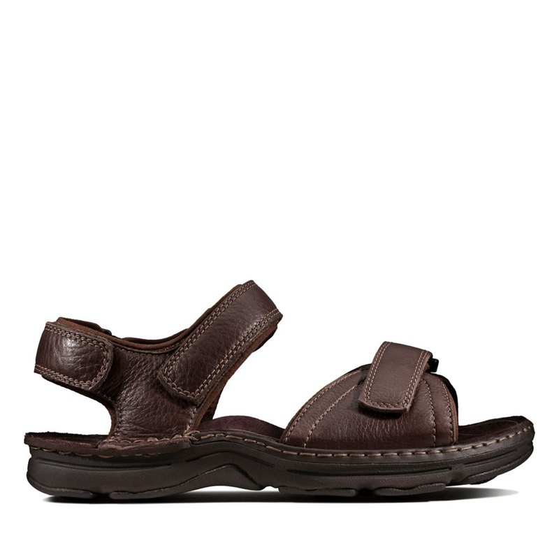 Férfi Clarks ATL Part Szandál Sötét Barna | 36854635