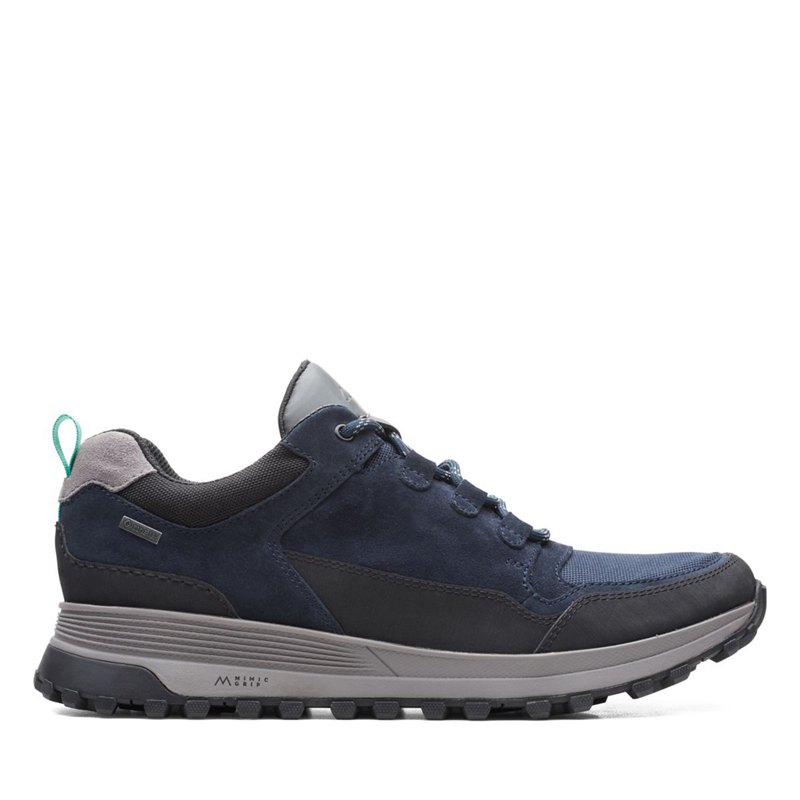 Férfi Clarks ATL Trek Lo GORE-TEX Tornacipő Sötétkék | 22170883