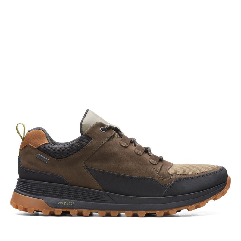 Férfi Clarks ATL Trek Lo GORE-TEX Tornacipő Sötét Olivazöld | 66589898