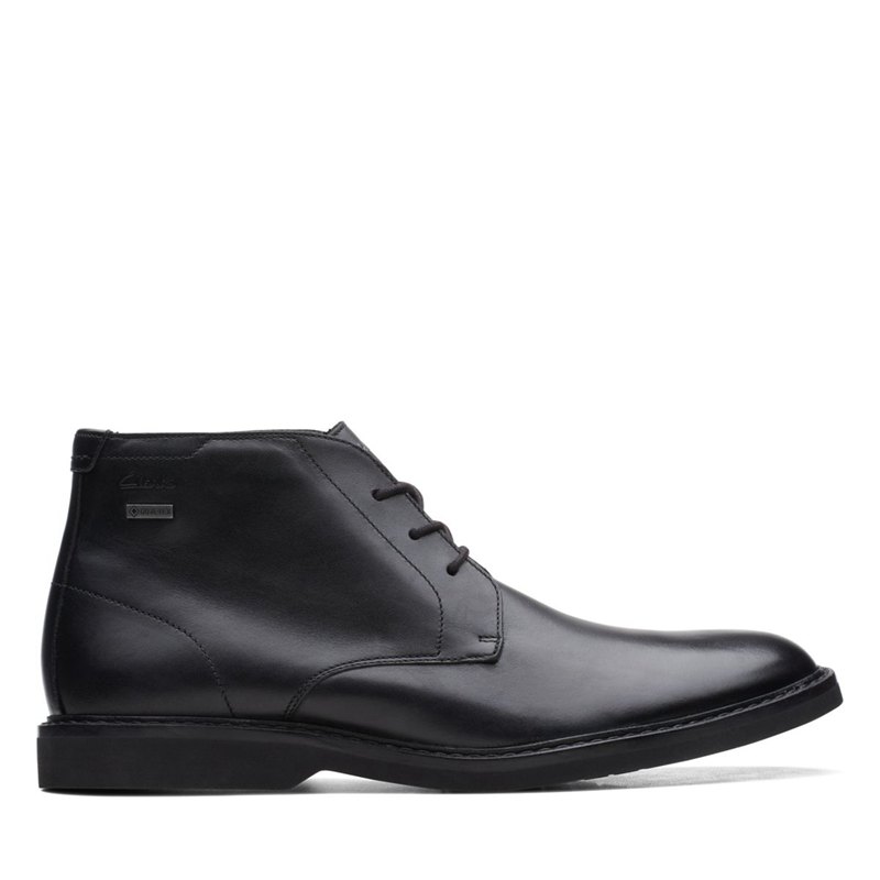 Férfi Clarks Atticus LT Hi GORE-TEX Sivatagi Csizma Fekete | 81525901