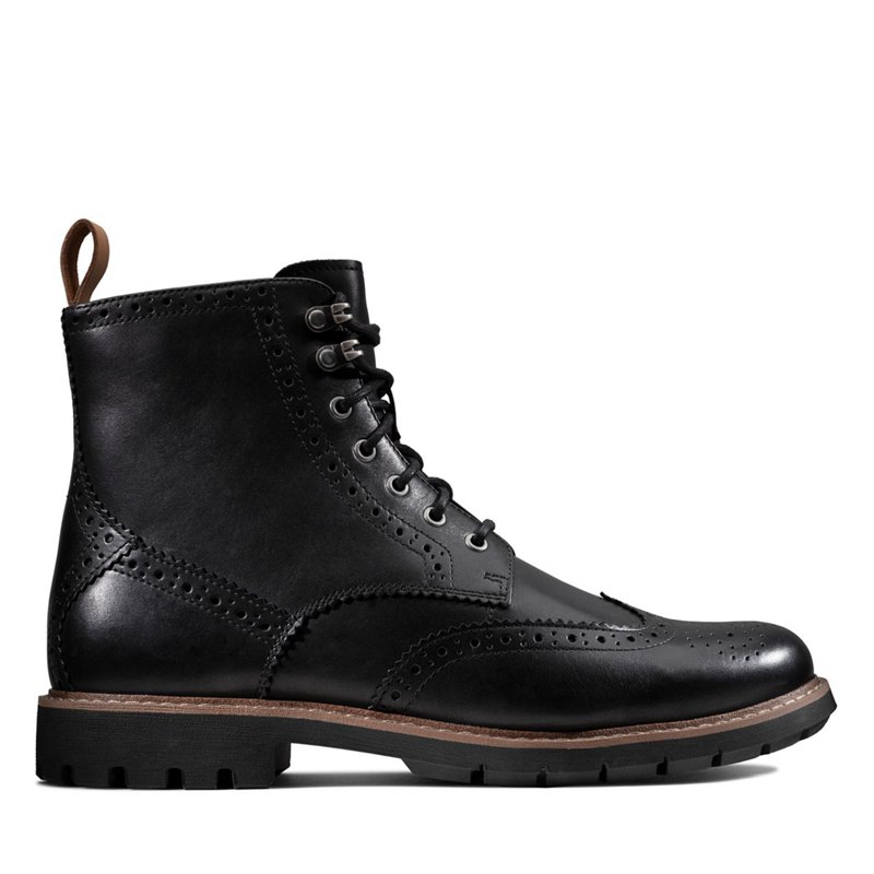 Férfi Clarks Batcombe Lord Bokacsizma Fekete | 26823763