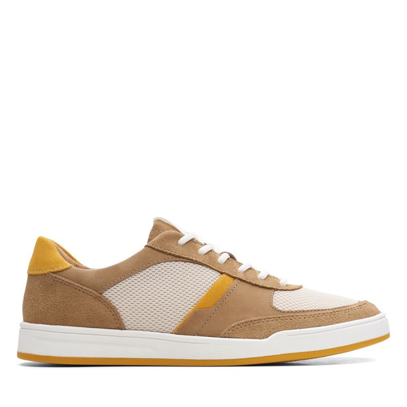 Férfi Clarks Bizby Csipke Tornacipő Barna | 54389188