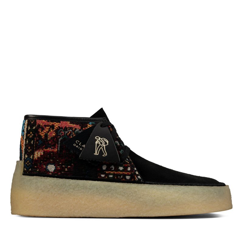Férfi Clarks Caravan Wallabee Fekete | 96070839