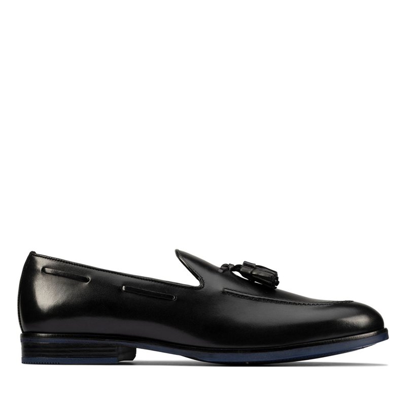 Férfi Clarks Citi Stride Slip Loafer Cipő Fekete | 26861468