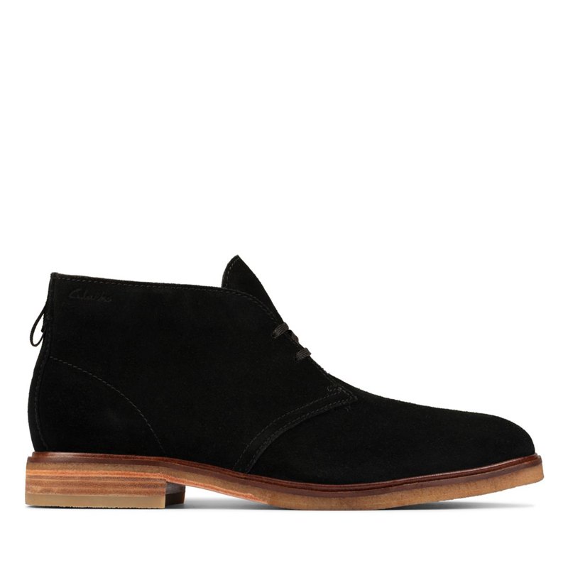 Férfi Clarks Clarkdale DBT Sivatagi Csizma Fekete | 37448753