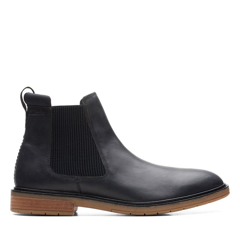 Férfi Clarks Clarkdale Hall Chelsea Csizma Fekete | 42286566