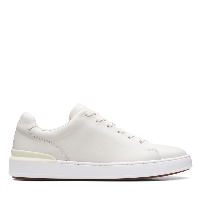 Férfi Clarks Court Lite Csipke Tornacipő Fehér | 36048454