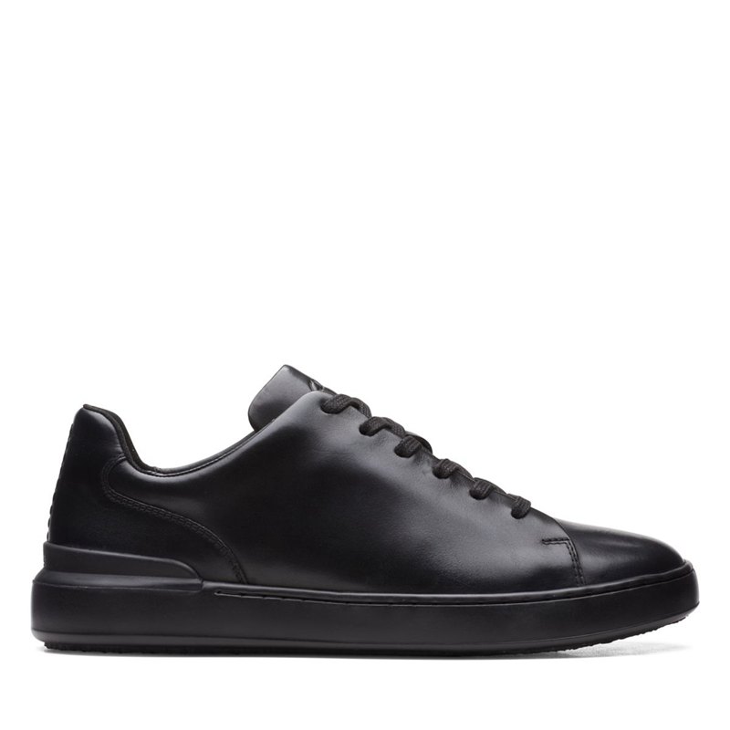 Férfi Clarks Court Lite Csipke Tornacipő Fekete | 74523216