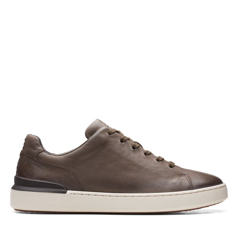 Férfi Clarks Court Lite Csipke Tornacipő Szürke | 76407547