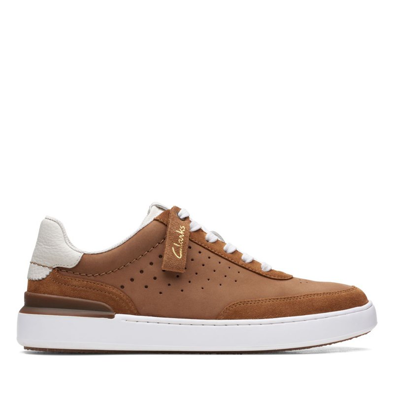 Férfi Clarks Court Lite Tor Tornacipő Barna | 51840280