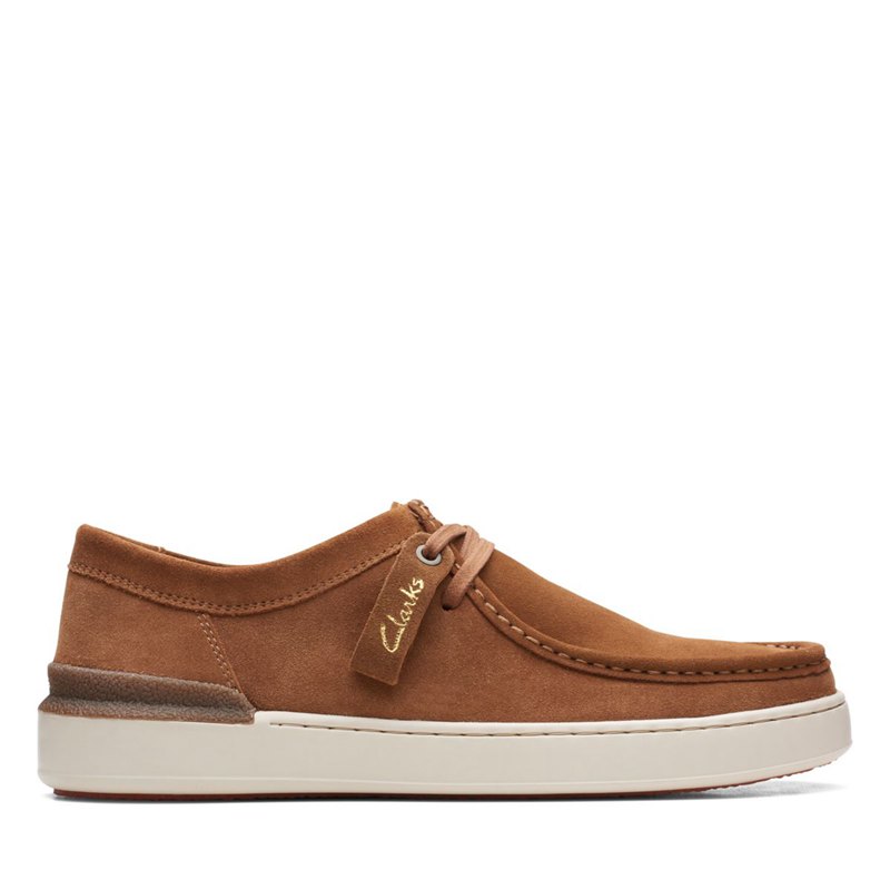 Férfi Clarks Court Lite wally Wallabee Barna | 4115777