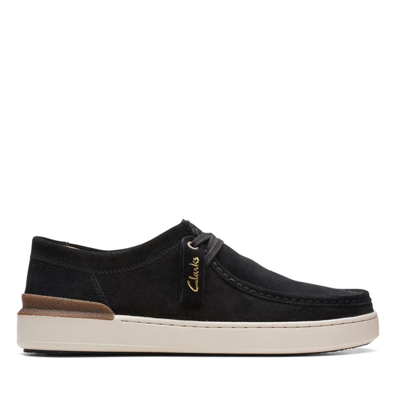Férfi Clarks Court Lite wally Wallabee Fekete | 23435380