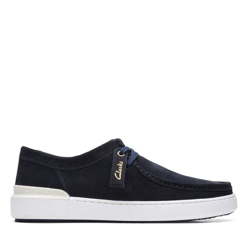 Férfi Clarks Court Lite wally Wallabee Sötétkék | 14910611
