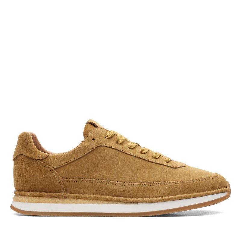 Férfi Clarks Craft Run Csipke Tornacipő Khaki | 29493854