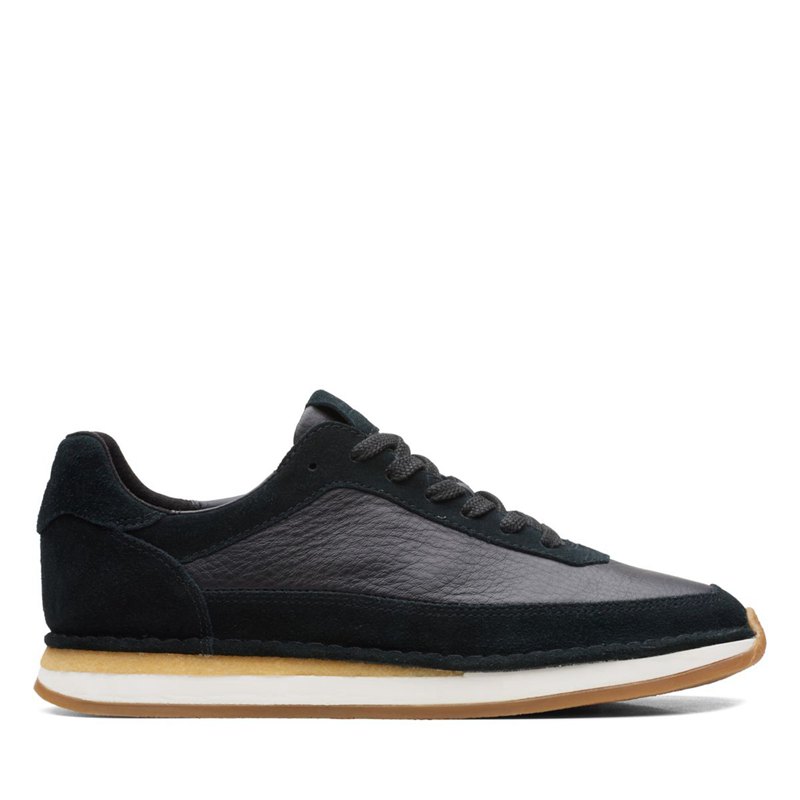 Férfi Clarks Craft Run Csipke Tornacipő Fekete | 79816560