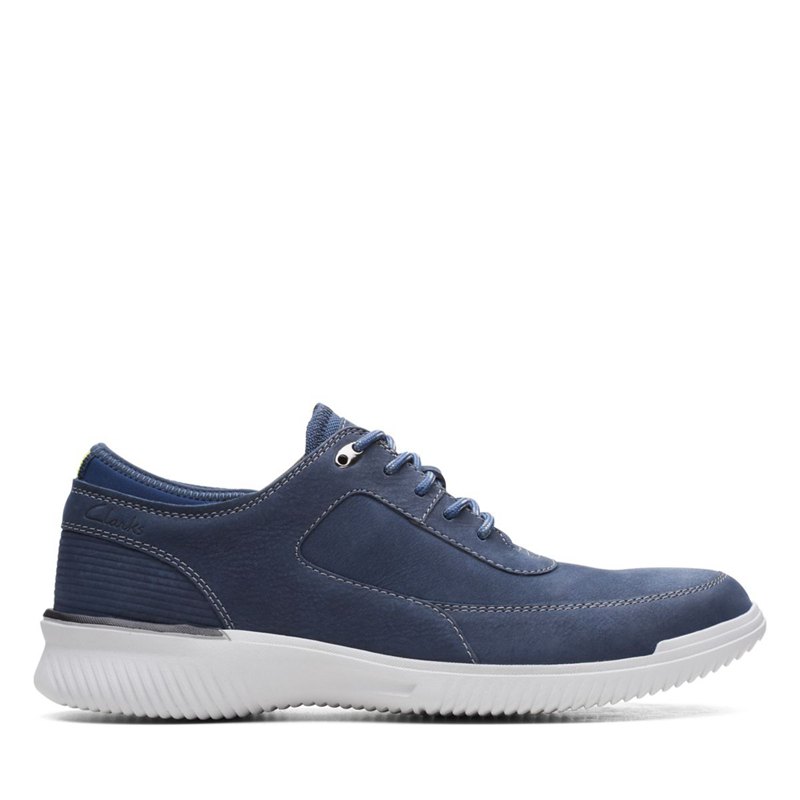 Férfi Clarks Donaway Csipke Tornacipő Sötétkék | 56668499