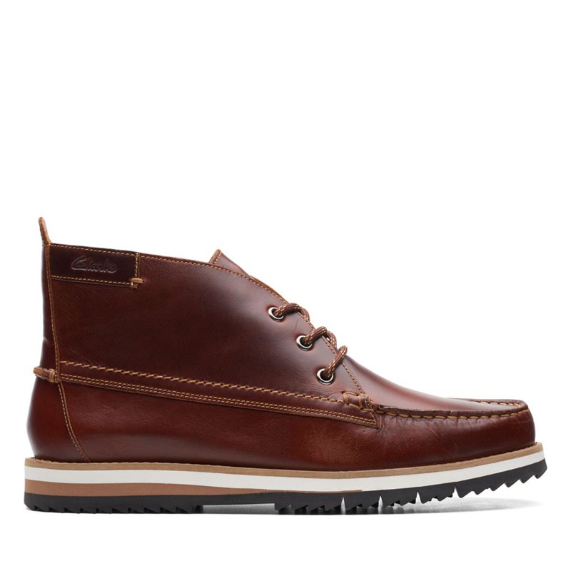Férfi Clarks Durston Mid Cut Bokacsizma Barna | 64164913