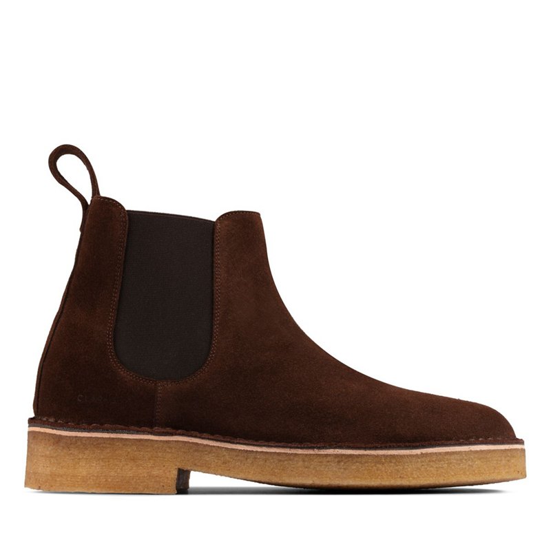 Férfi Clarks Eredeti Chelsea Csizma Csokoládé | 73489650