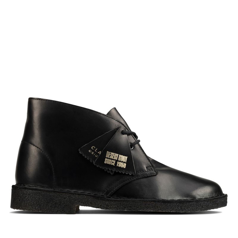 Férfi Clarks Eredeti Sivatagi Csizma Fekete | 5903174