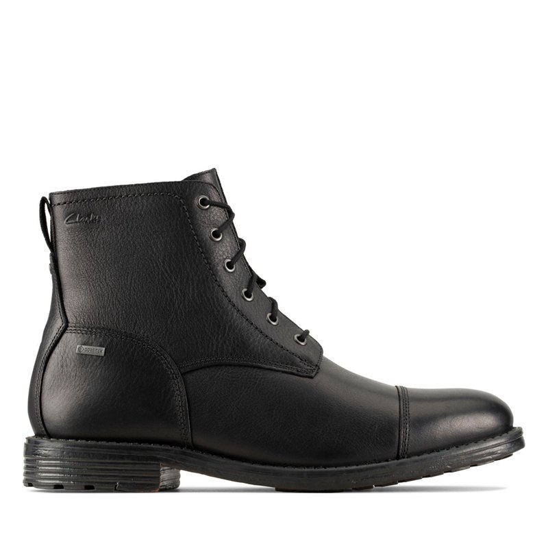 Férfi Clarks Foxwell Hi GORE-TEX Bokacsizma Fekete | 3875488