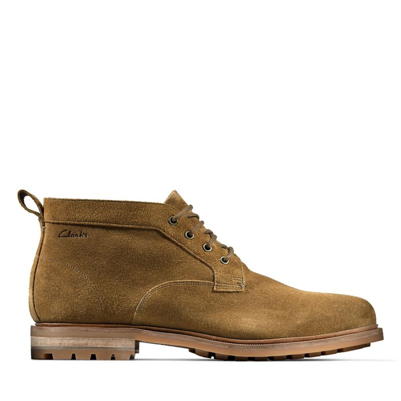 Férfi Clarks Foxwell Mid Cut Bokacsizma Barna | 16130925