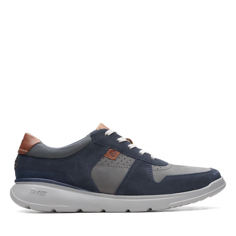 Férfi Clarks Gaskill Vibe Tornacipő Sötétkék | 19925952