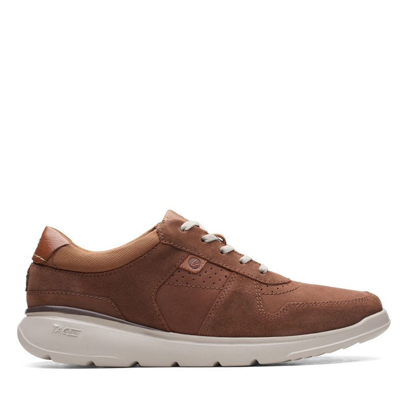 Férfi Clarks Gaskill Vibe Tornacipő Sötét Barna | 26629436