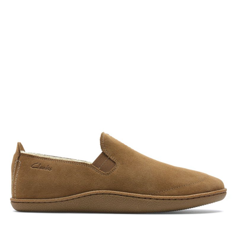 Férfi Clarks Home Mocc Slip On Barna | 33589179