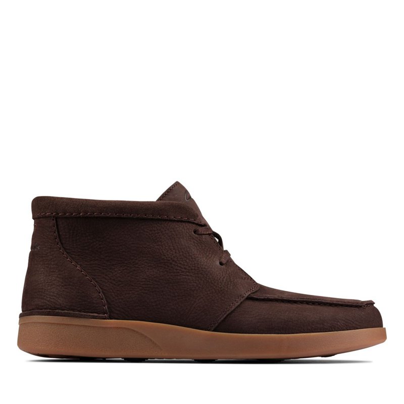 Férfi Clarks Oakland Top Wallabee Sötét Barna | 57681514