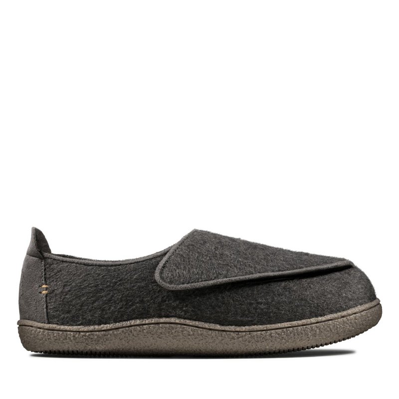 Férfi Clarks Relaxed Charm Slip On MélySzürke | 56137793