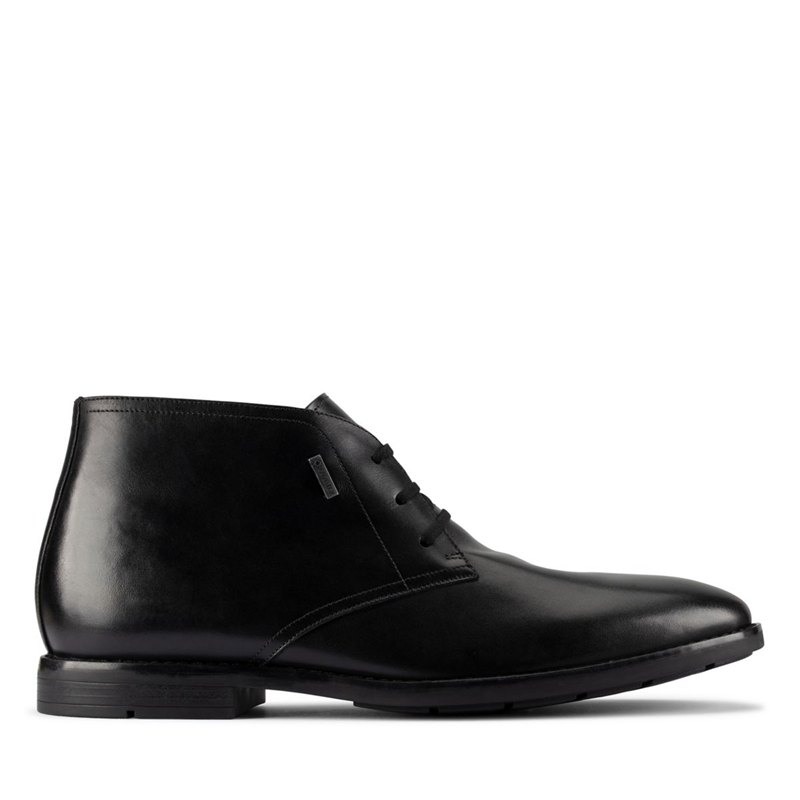 Férfi Clarks Ronnie Lo GORE-TEX Bokacsizma Fekete | 76397229