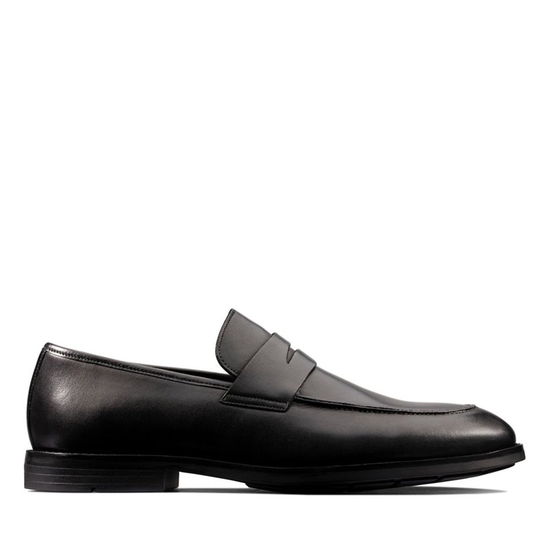 Férfi Clarks Ronnie Step Loafer Cipő Fekete | 89863181