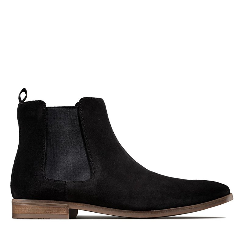 Férfi Clarks Stanford Top Chelsea Csizma Fekete | 58929904