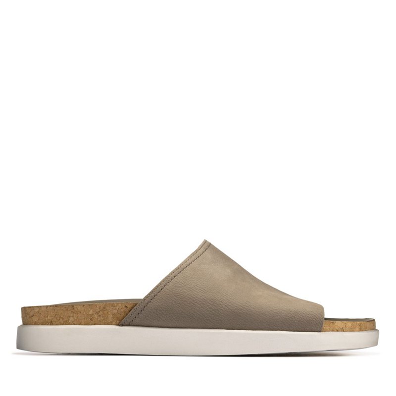 Férfi Clarks Sunder Mule Cipő Olivazöld | 13739044