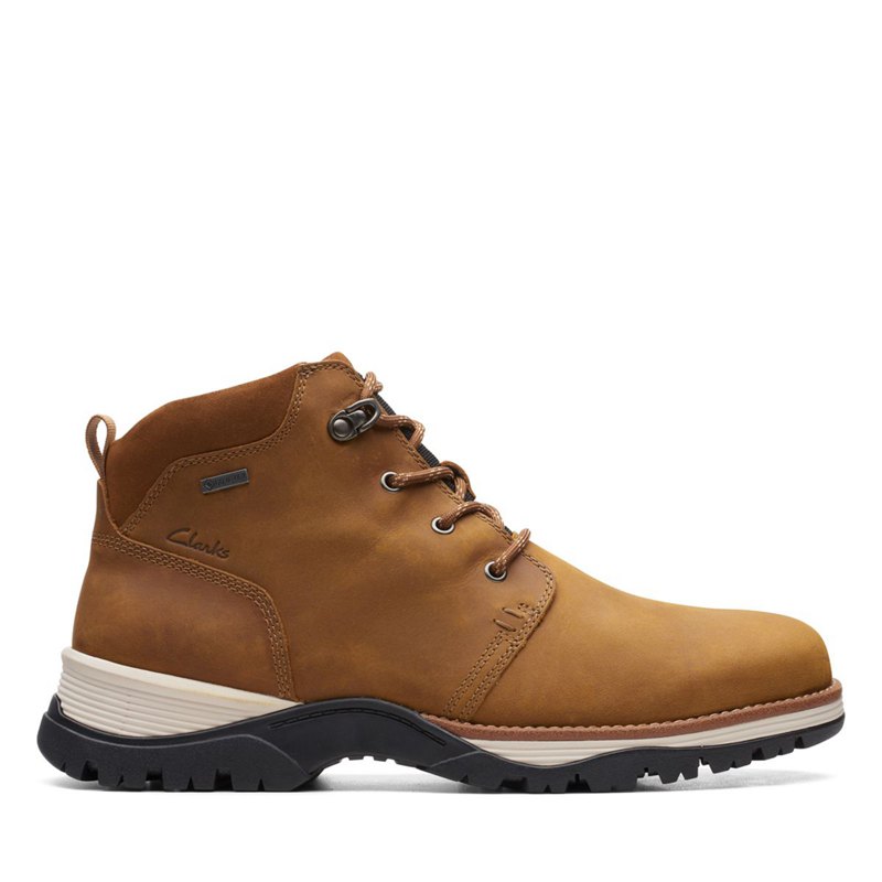 Férfi Clarks Topton Mid Cut GORE-TEX Bokacsizma Barna | 24911591