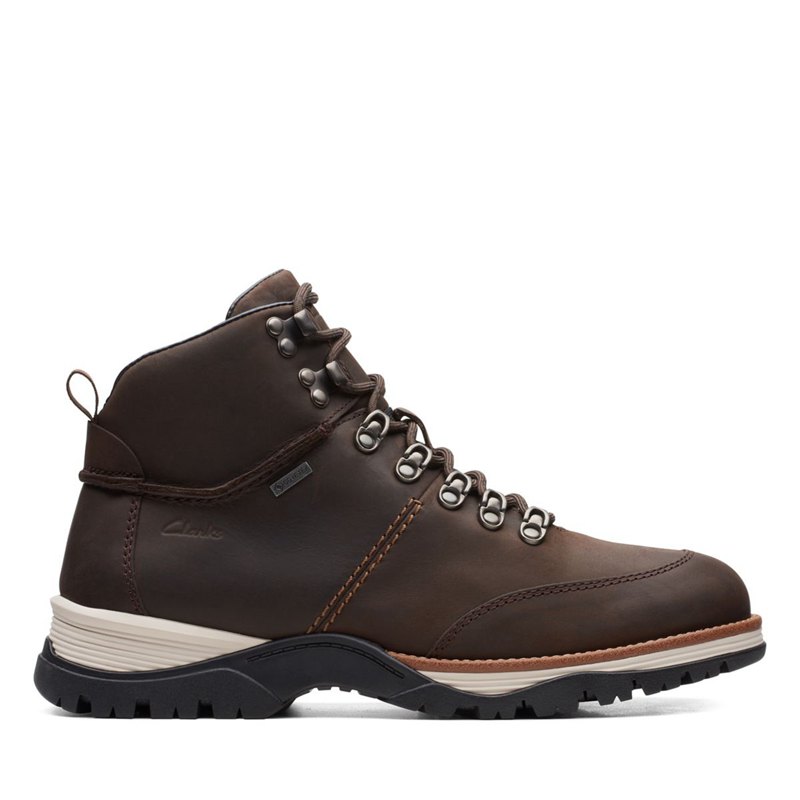 Férfi Clarks Topton Pine GORE-TEX Bokacsizma Sötét Barna | 39658145