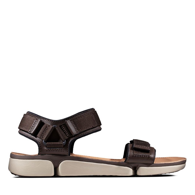 Férfi Clarks Tri Cove Trail Szandál Sötét Barna | 13219849