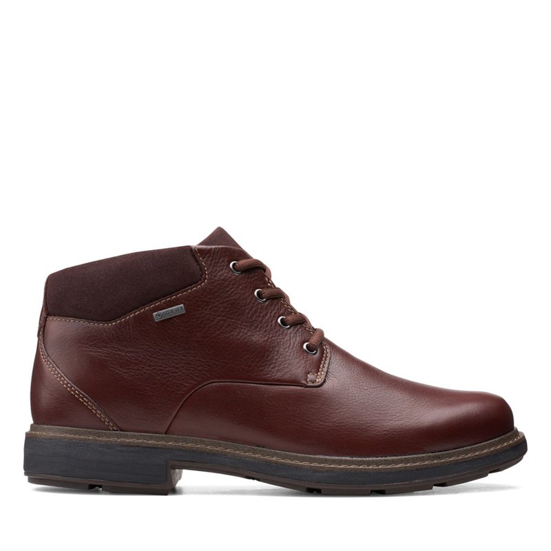 Férfi Clarks Un Tread Up GORE-TEX 2 Bokacsizma Sötét Barna | 97442295