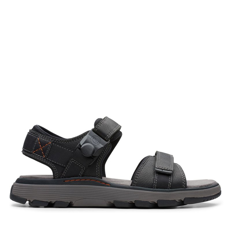 Férfi Clarks Un Trek Part Szandál Fekete | 12526739