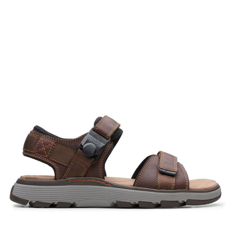 Férfi Clarks Un Trek Part Szandál Sötét Barna | 16537131