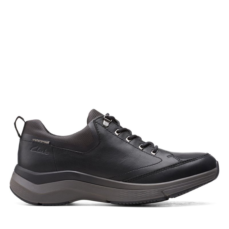 Férfi Clarks Wave 2.0 Vibe Tornacipő Fekete | 18334369