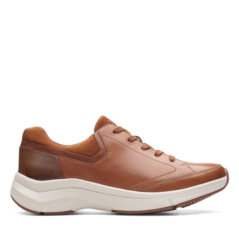 Férfi Clarks Wave 2.0 Way Tornacipő Sötét Barna | 38727027