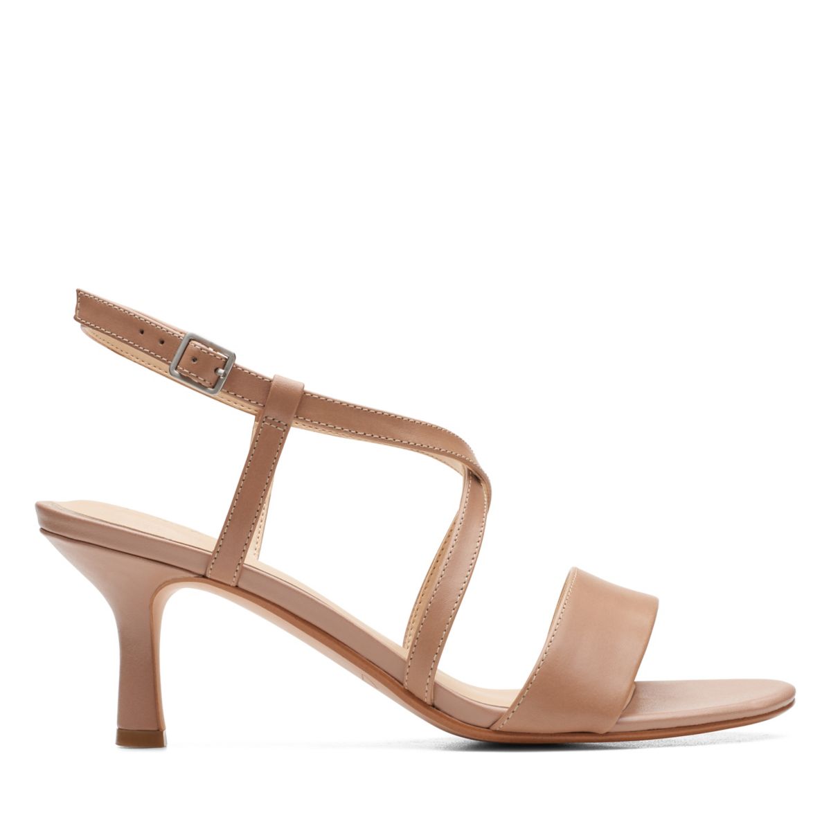 Női Clarks Amali Csatos Magassarkú Bézs | 31545534