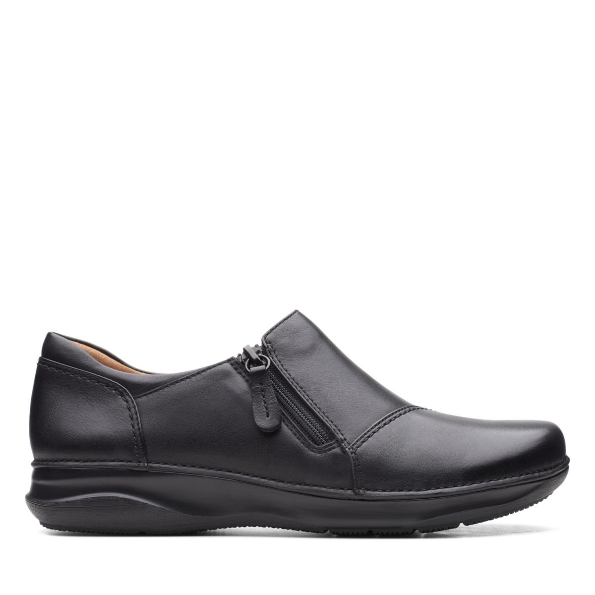 Női Clarks Appley Cipzáros Alkalmi Cipő Fekete | 44971034