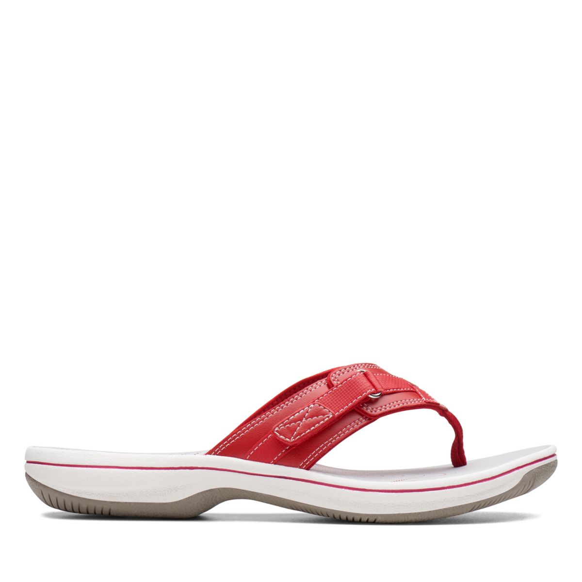 Női Clarks BREEZE SEA Strandpapucs Piros | 9701682