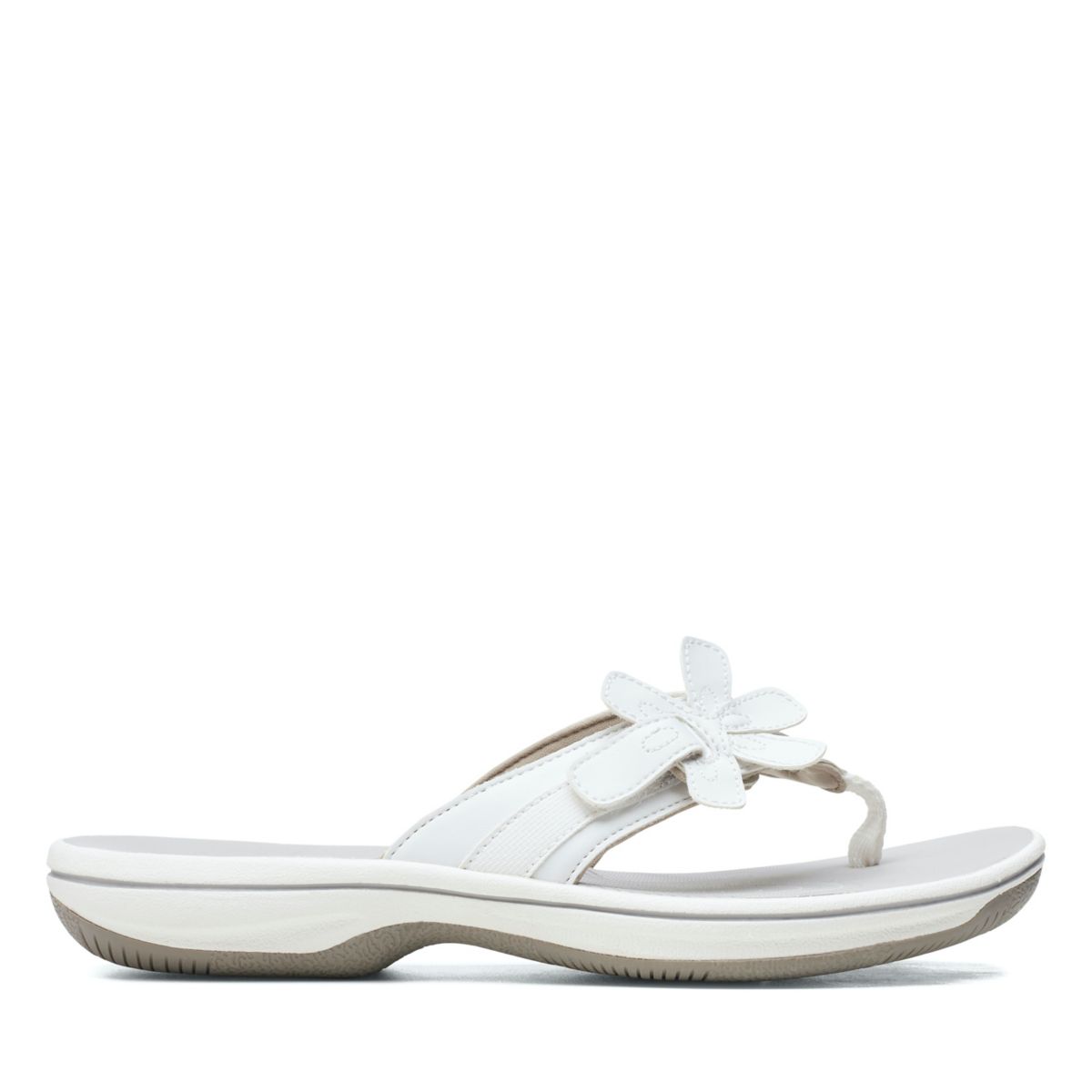 Női Clarks Brinkley Flora Strandpapucs Fehér | 66895221