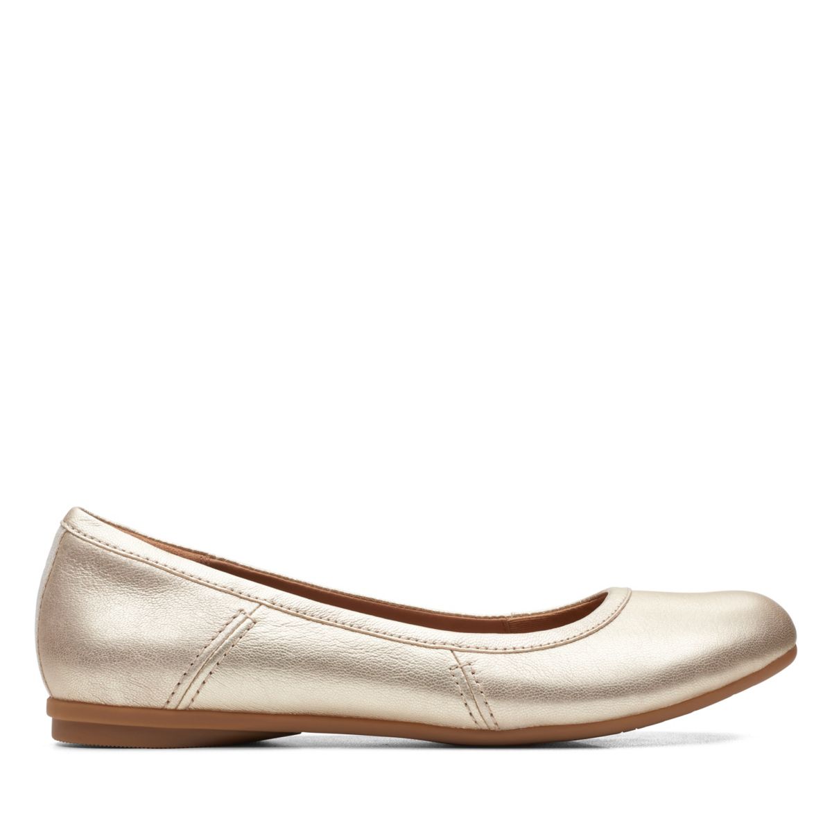 Női Clarks Canebay Plain Balerina Cipő Arany | 4300233