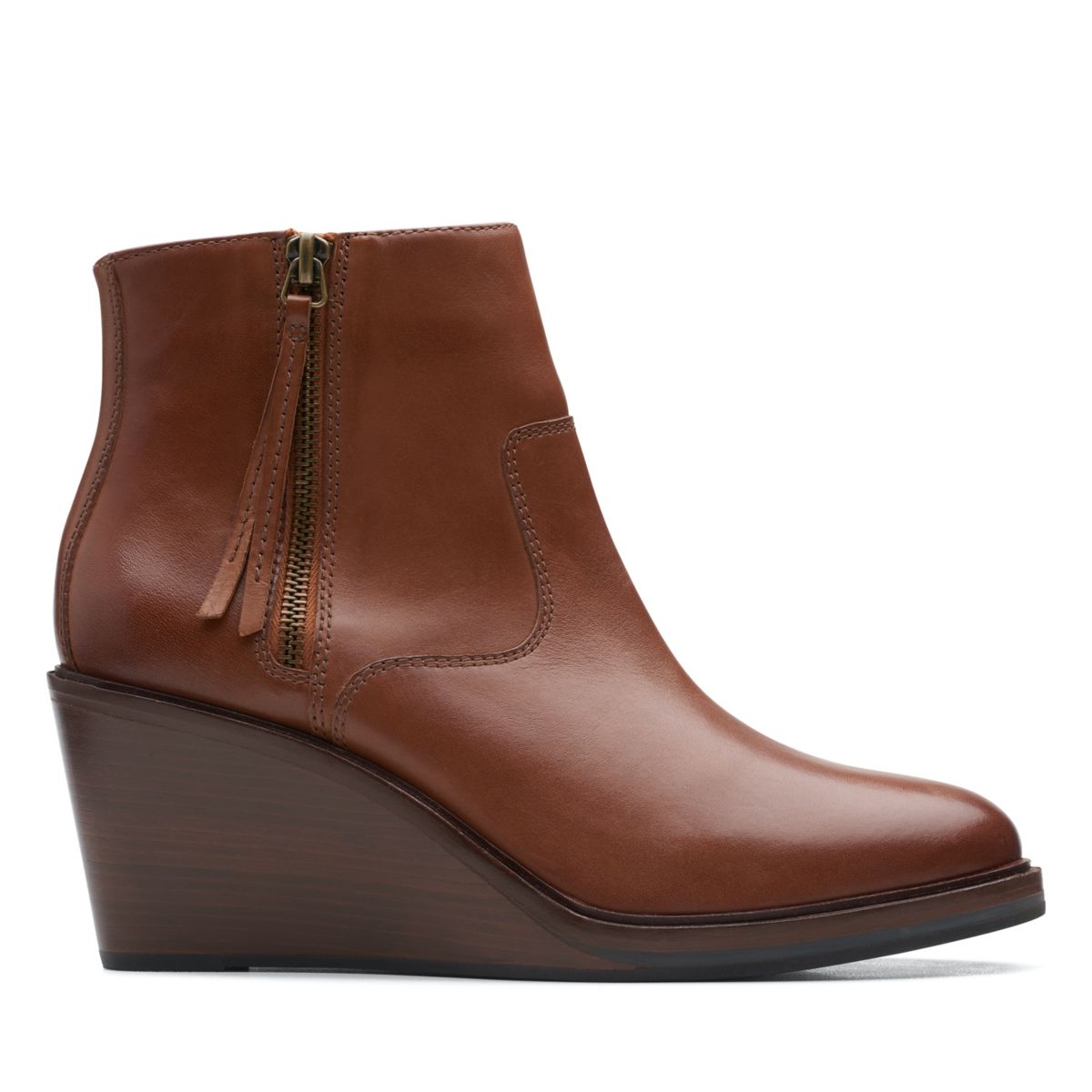 Női Clarks Clarkdale 2 Cipzáros Bokacsizma Sötét Barna | 37083529