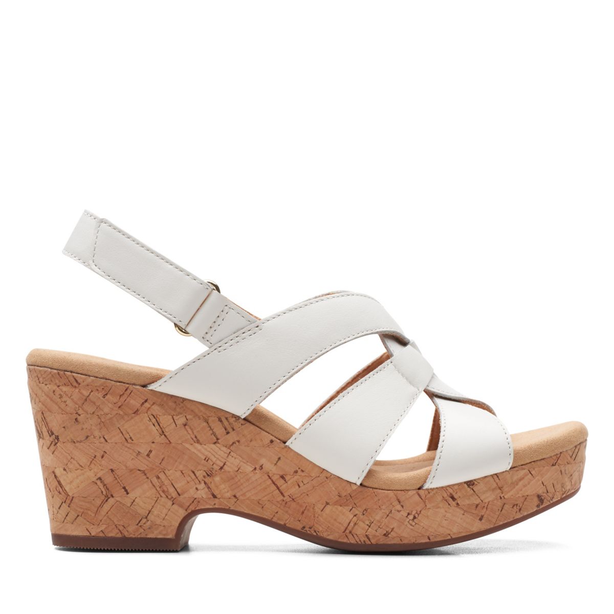Női Clarks Giselle Beach Éktalpú Szandál Fehér | 83171022