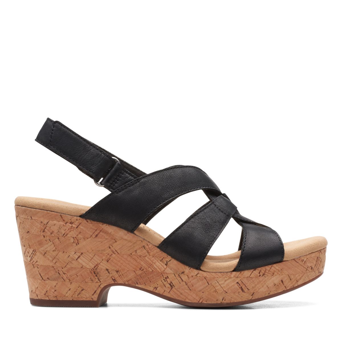 Női Clarks Giselle Beach Éktalpú Szandál Fekete | 99128666